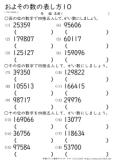 およその数の表し方 がい数 四捨五入 小学生無料算数学習プリント 無料プリントのぷりんと３６５