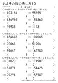 およその数の表し方 がい数 四捨五入 小学生無料算数学習プリント 無料プリントのぷりんと３６５